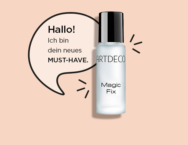 Der Magic Fix ist abgebildet und in einer Sprechblase steht Hallo